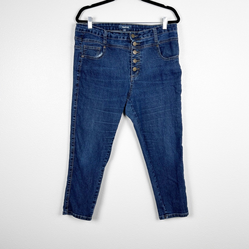 Modcloth Women's Button Fly Skinny Jeans Sz 20